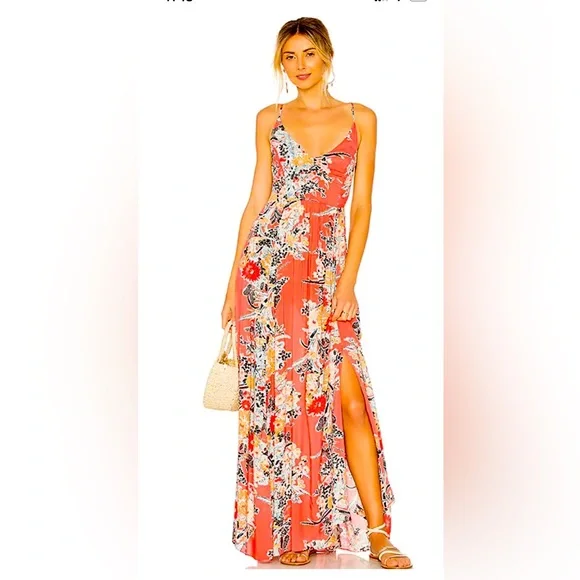 chinese dress ladies Free People Women's Heat Wave Printed Maxi Dress, Dusk Coral, XL at Amazon  Women's Clothing store